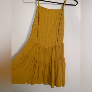 Wild Fable, Mini, spaghetti strapped dress, Golden yellow. S